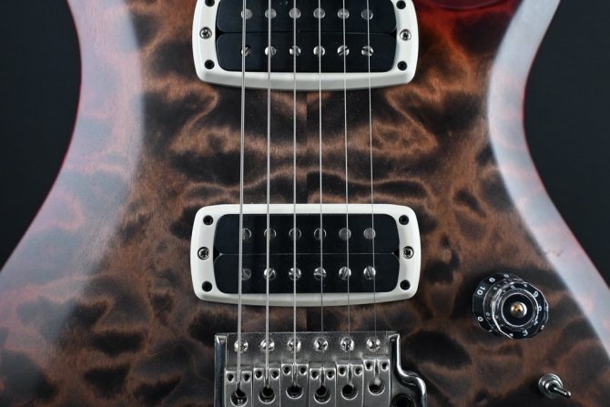 PRS S2 Custom 24-08 Satin Quilt Faded Gray Black Cherry Burst 2024