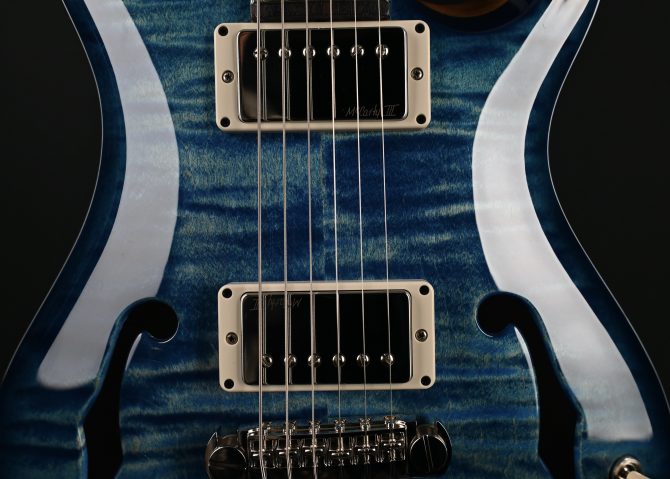 PRS Hollowbody II Piezo Faded Blue Jean w/ Blue Burst #162