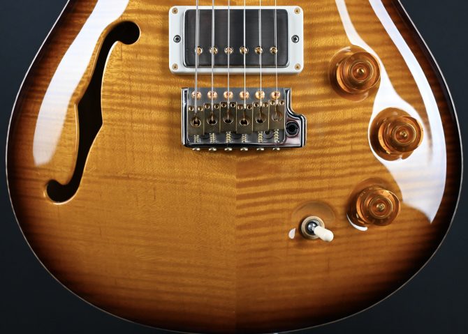 PRS DGT Semi-Hollow w/ Birds 10-Top McCarty Tobacco Sunburst #495