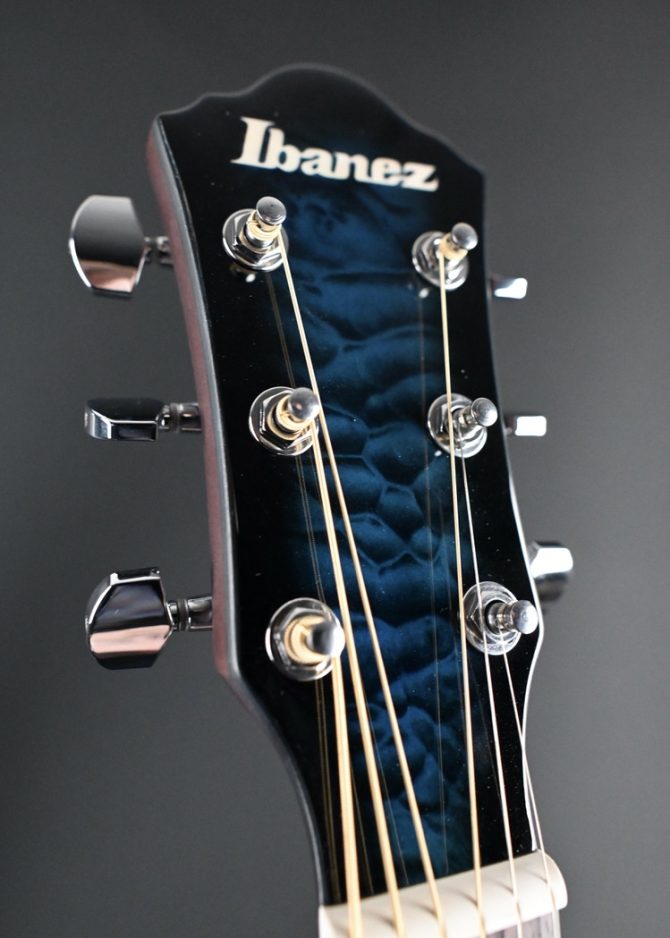 Ibanez AEWC16QA-TLH Transparent Blue Sunburst #756
