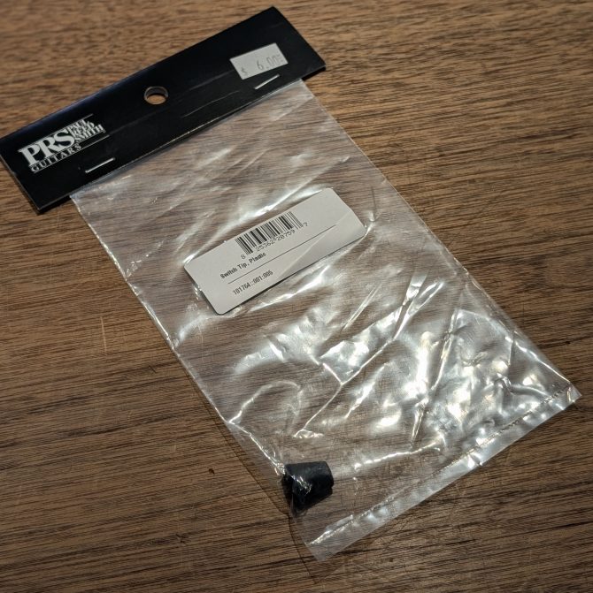 PRS Flat-Grip Switch Tip Black Metric Deisgn