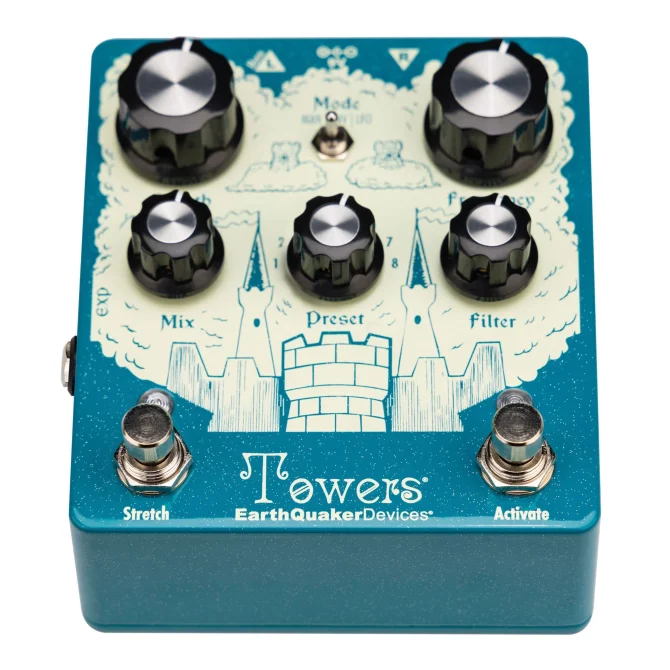 EarthQuaker Devices Towers Stereo Reverberant Filter Pedal