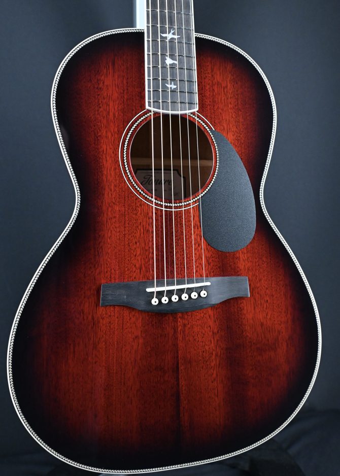 PRS SE P20E Parlor Acoustic Guitar Fire Red Burst #328