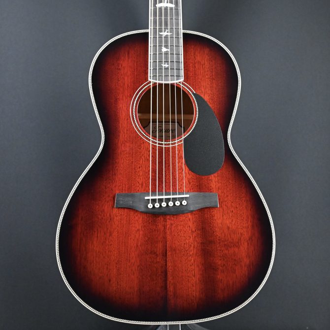PRS SE P20E Parlor Acoustic Guitar Fire Red Burst #328