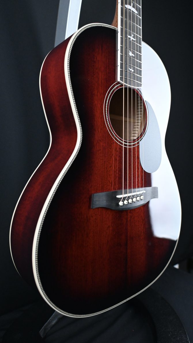 PRS SE P20E Parlor Acoustic Guitar Fire Red Burst #328