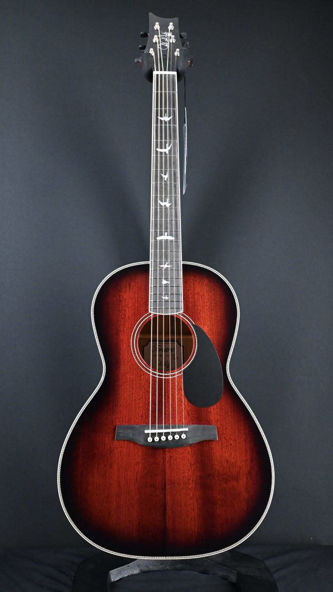 PRS SE P20E Parlor Acoustic Guitar Fire Red Burst #328