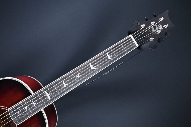 PRS SE P20E Parlor Acoustic Guitar Fire Red Burst #328