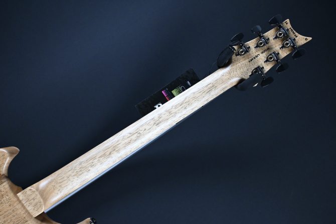 PRS Wood Library Custom 24 Piezo 10-Top Gray Black Fade w/ Cobalt Microburst #068