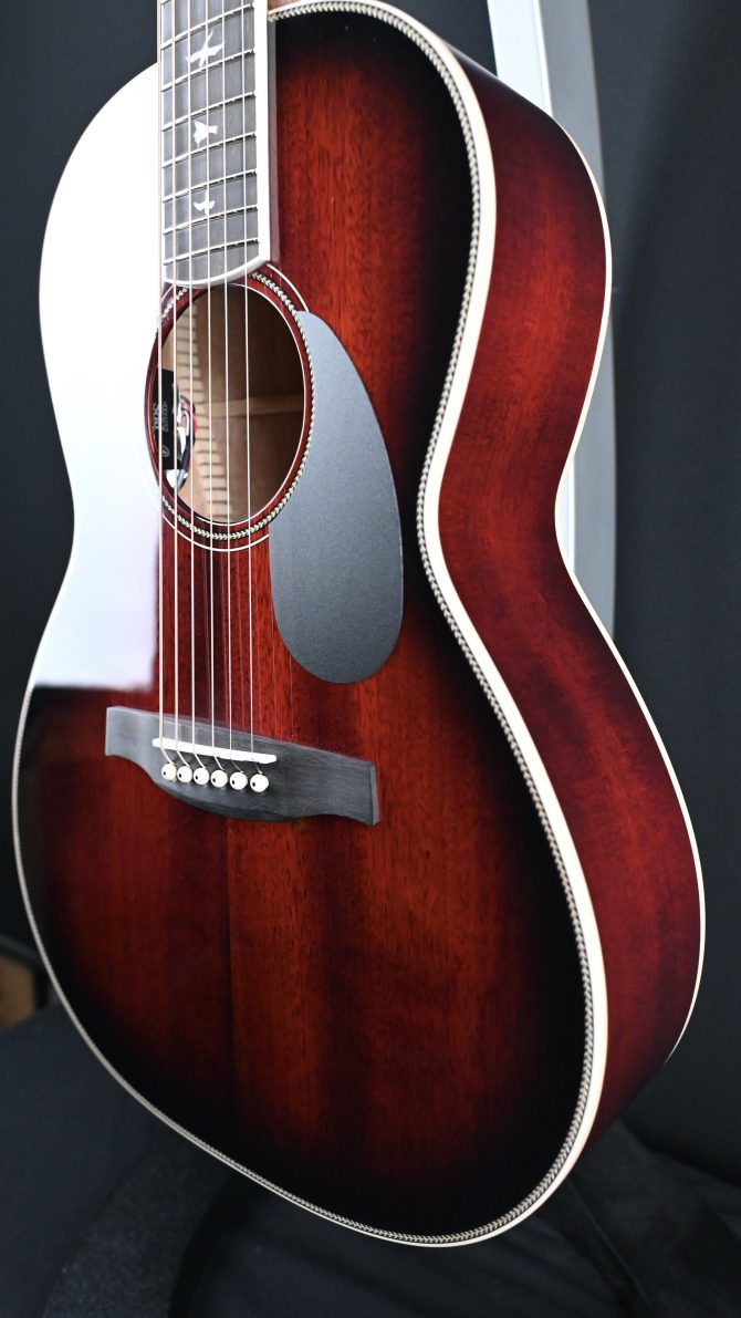 PRS SE P20E Parlor Acoustic Guitar Fire Red Burst #328
