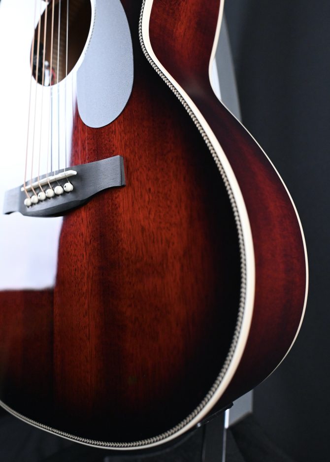 PRS SE P20E Parlor Acoustic Guitar Fire Red Burst #328