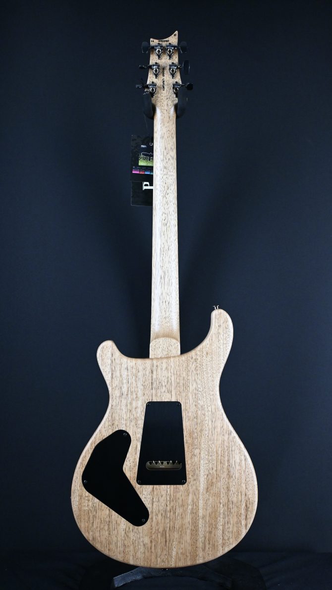 PRS Wood Library Custom 24 Piezo 10-Top Fire Red Gray Black Fade w/ Fire Red Binding #160