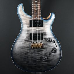 PRS Wood Library Custom 24 Piezo 10-Top Gray Black Fade w/ Cobalt Microburst #068