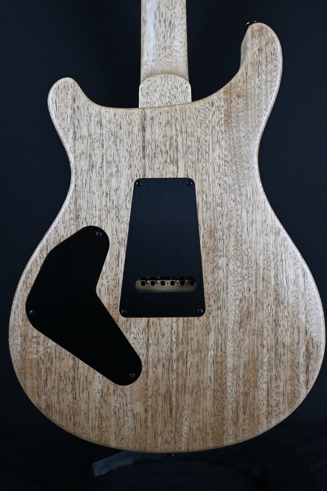 PRS Wood Library Custom 24 Piezo 10-Top Fire Red Gray Black Fade w/ Fire Red Binding #160