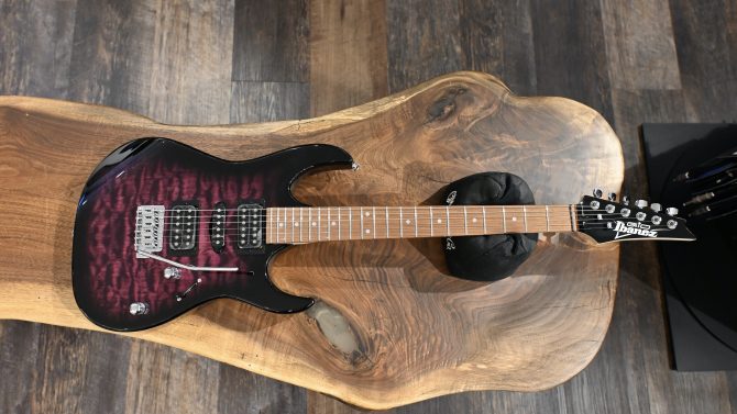 Ibanez GRX70QA-TVT Gio Series Transparent Violet Sunburst #090