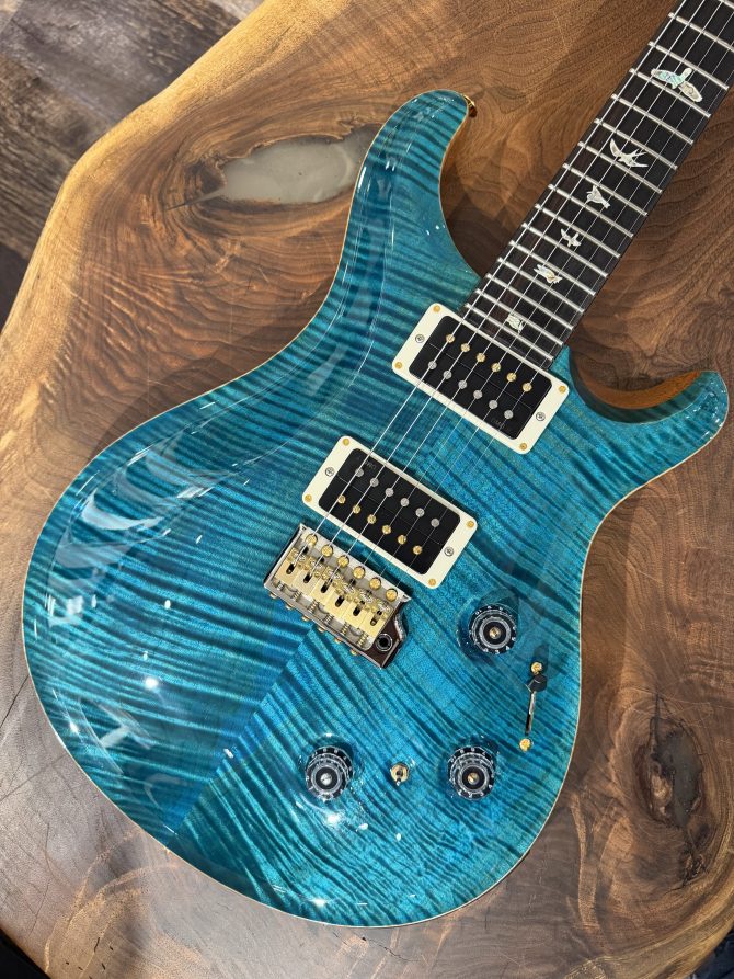 Pre-Owned PRS Custom 24 Piezo 10-Top Carroll Blue #093