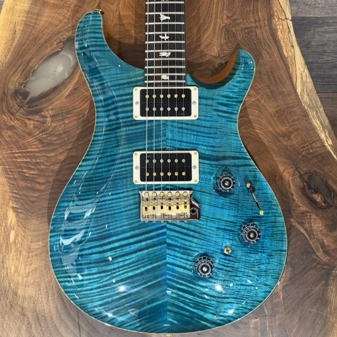 Pre-Owned PRS Custom 24 Piezo 10-Top Carroll Blue #093