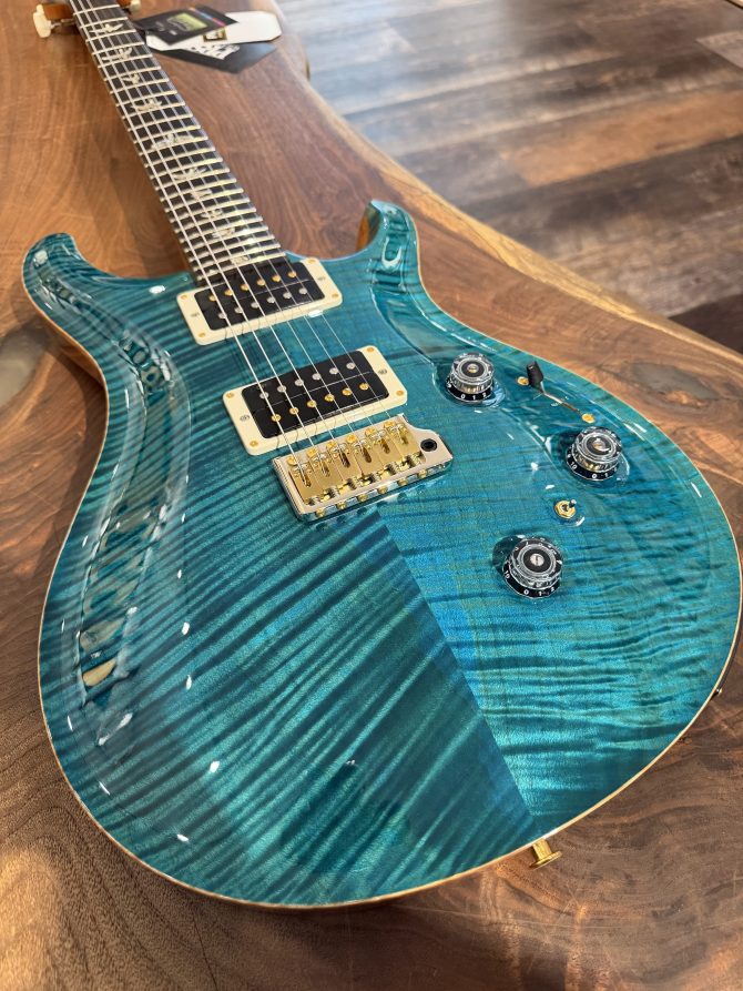 Pre-Owned PRS Custom 24 Piezo 10-Top Carroll Blue #093