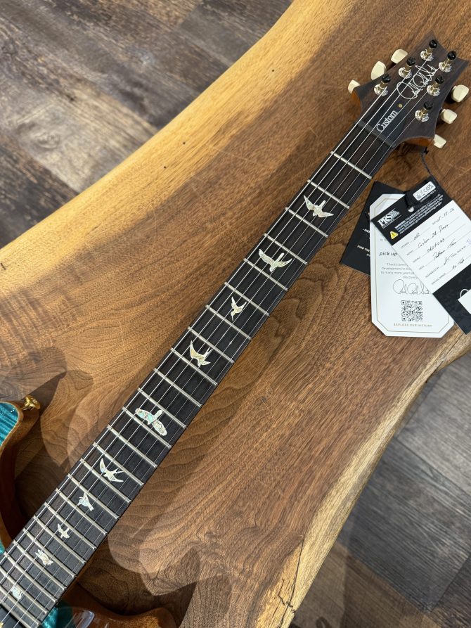 Pre-Owned PRS Custom 24 Piezo 10-Top Carroll Blue #093