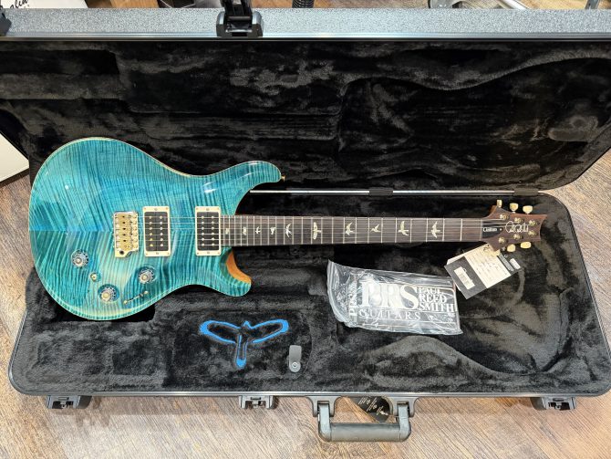 Pre-Owned PRS Custom 24 Piezo 10-Top Carroll Blue #093