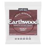 Ernie Ball Medium Light Earthwood Bell Bronze Acoustic Guitar Strings 12-54