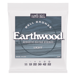 Ernie Ball Light Earthwood Bell Bronze Acoustic Guitar Strings 11-52
