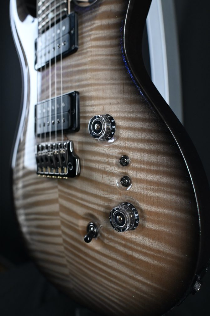 PRS Custom 24-08 10-Top Natural Smokeburst Transparent Holoflake #438