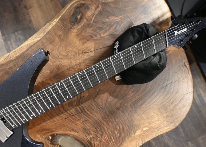 Ibanez Alpha Series A527-IPT Iron Pewter Multi-Scale 7-String #250