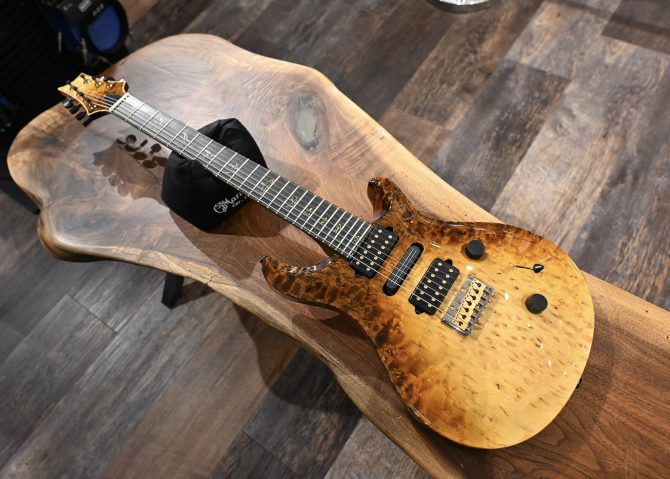 PRS Custom 24 7-String Semi Hollow Sandstorm Dragon's Breath Private Stock #12192