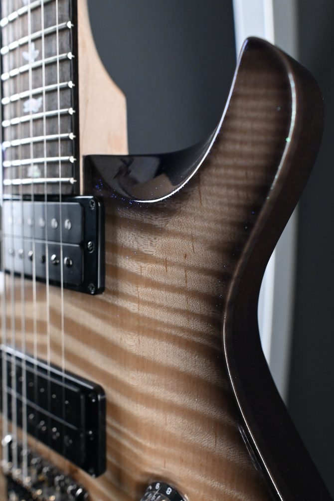 PRS Custom 24-08 10-Top Natural Smokeburst Transparent Holoflake #438