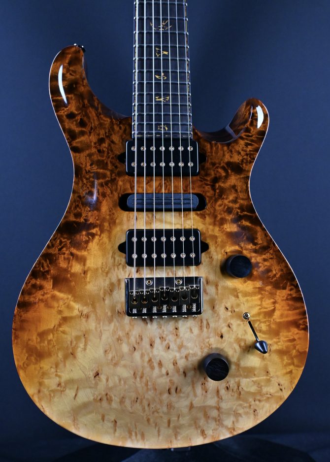 PRS Custom 24 7-String Semi Hollow Sandstorm Dragon's Breath Private Stock #12192