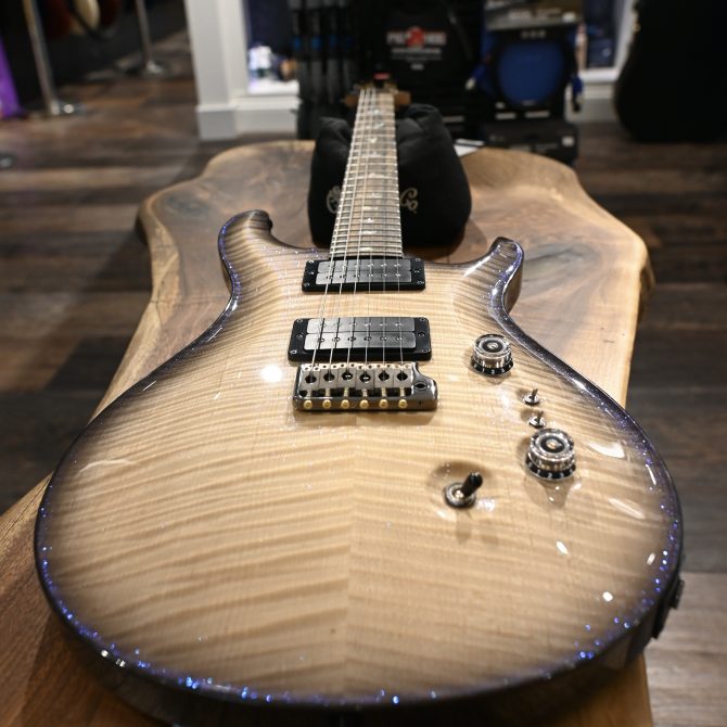 PRS Custom 24-08 10-Top Natural Smokeburst Transparent Holoflake #438