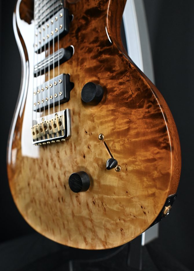 PRS Custom 24 7-String Semi Hollow Sandstorm Dragon's Breath Private Stock #12192