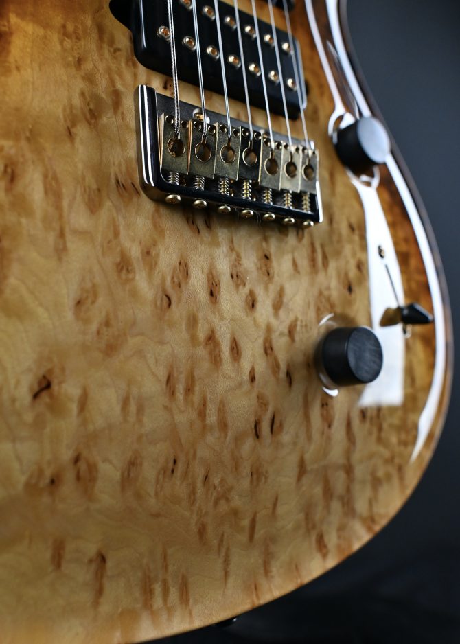 PRS Custom 24 7-String Semi Hollow Sandstorm Dragon's Breath Private Stock #12192