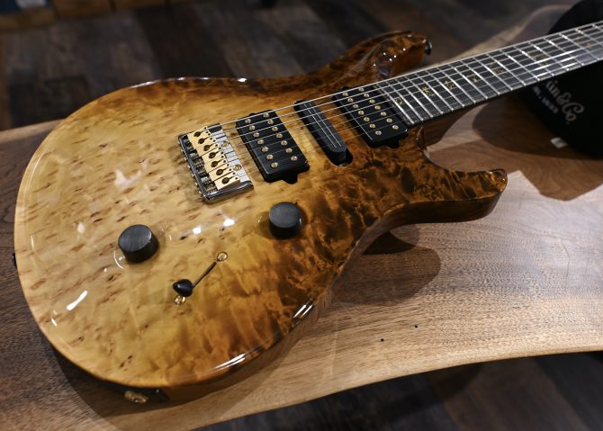 PRS Custom 24 7-String Semi Hollow Sandstorm Dragon's Breath Private Stock #12192