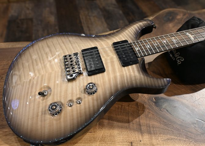 PRS Custom 24-08 10-Top Natural Smokeburst Transparent Holoflake #438