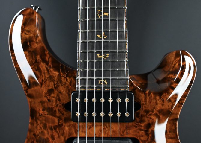 PRS Custom 24 7-String Semi Hollow Sandstorm Dragon's Breath Private Stock #12192