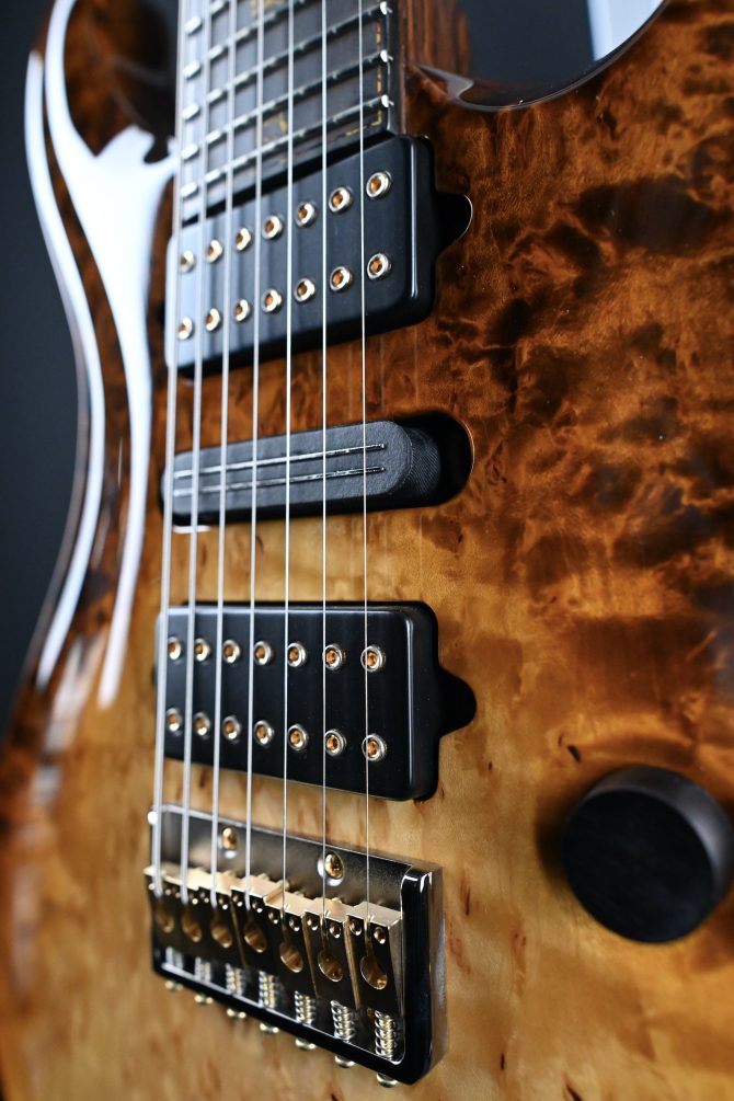 PRS Custom 24 7-String Semi Hollow Sandstorm Dragon's Breath Private Stock #12192