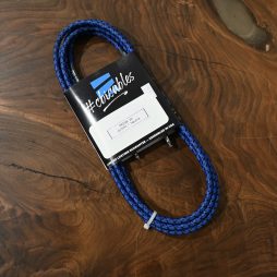 CBI Cables Prism Series Cloth Instrument Cable 10-ft PN-726-10 Blue/Black