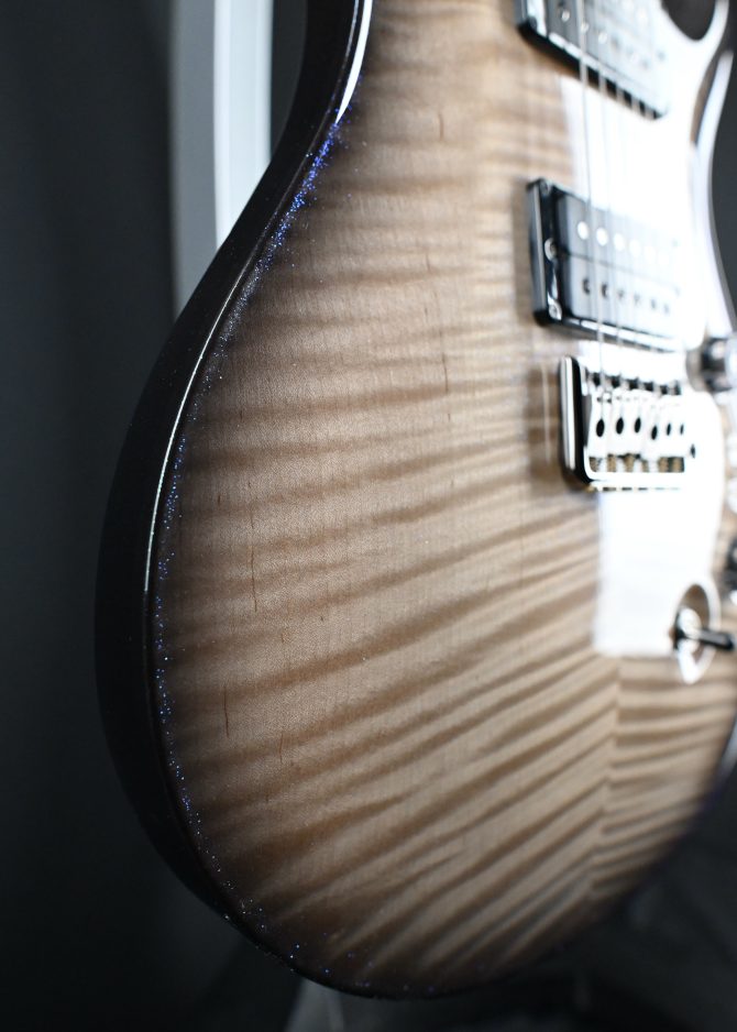 PRS Custom 24-08 10-Top Natural Smokeburst Transparent Holoflake #438