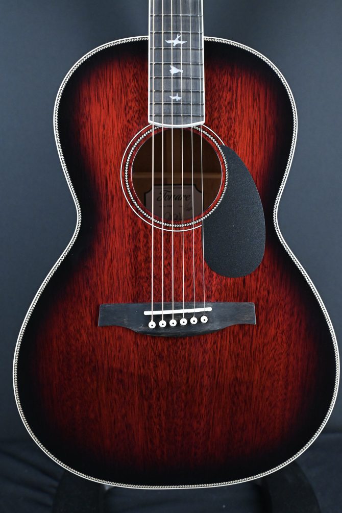 PRS SE P20E Parlor Acoustic Guitar Fire Red Burst #079