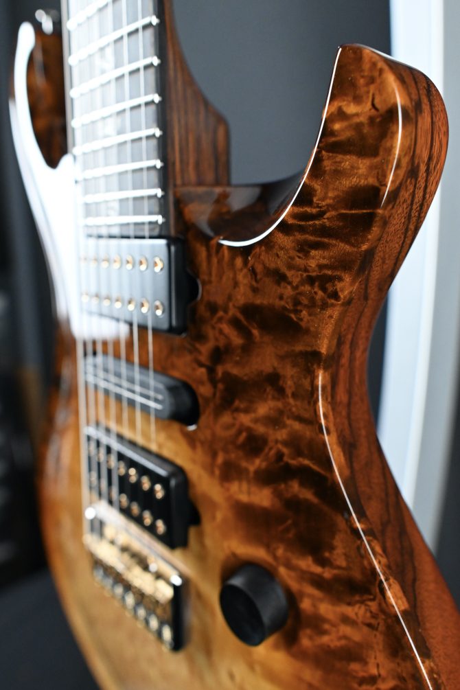 PRS Custom 24 7-String Semi Hollow Sandstorm Dragon's Breath Private Stock #12192