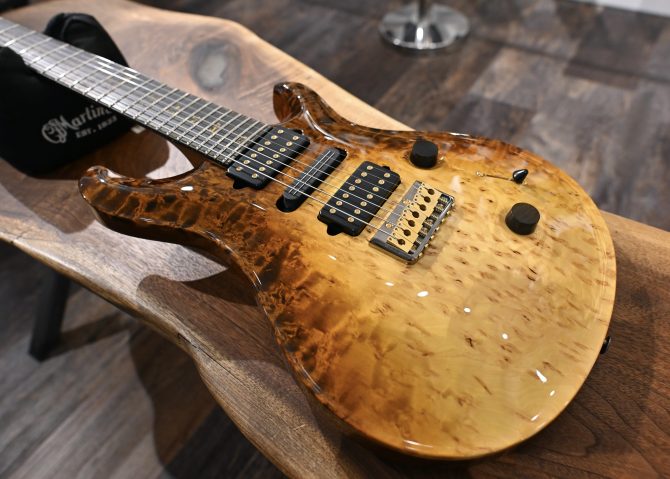 PRS Custom 24 7-String Semi Hollow Sandstorm Dragon's Breath Private Stock #12192