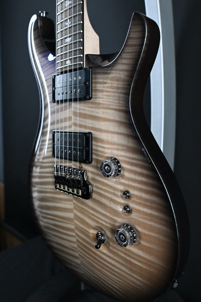 PRS Custom 24-08 10-Top Natural Smokeburst Transparent Holoflake #438