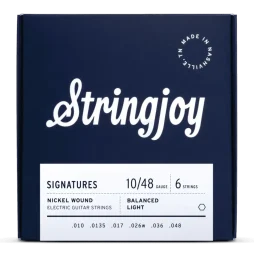 Stringjoy 10-48 Balanced Light Gauge Signatures - Nickel Wound Electric Guitar Strings