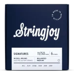 Stringjoy 11-50 Balanced Medium Gauge Signatures – Nickel Wound Electric Guitar Strings