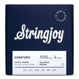 Stringjoy 11-50 Balanced Medium Gauge Signatures - Nickel Wound Electric Guitar Strings