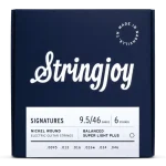 Stringjoy 9.5-46 Balanced Super Light Plus Gauge Signatures – Nickel Wound Electric Guitar Strings