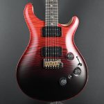 PRS Wood Library Custom 24 Piezo 10-Top Fire Red Gray Black Fade #606