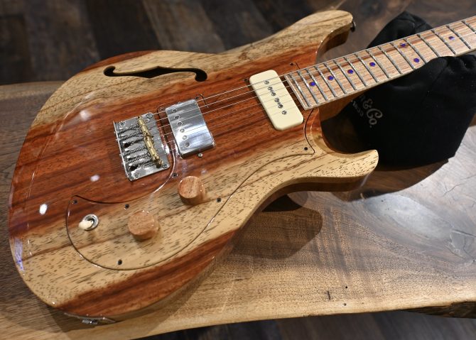 PRS Private Stock #12193 Padauk Vela Semi-Hollow