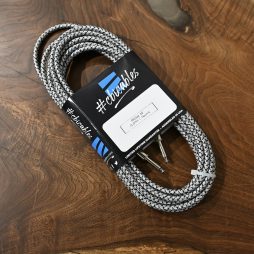 CBI Cables Prism Series Cloth Instrument Cable 20-ft PN-702-20 White/Black